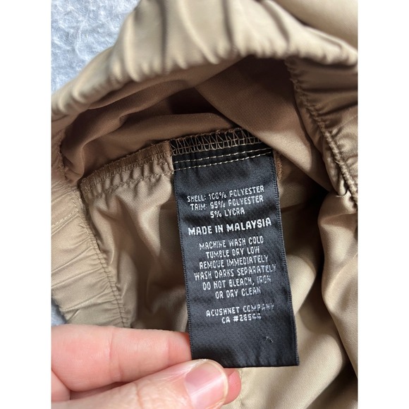 FootJoy Golf Pullover Jacket Beige XL V-Neck Lightweight Water Resistant - Picture 9 of 9